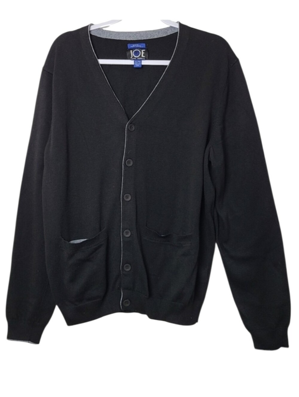 Joseph Abboud Men's Black Button Down Knit Cardigan Size XL